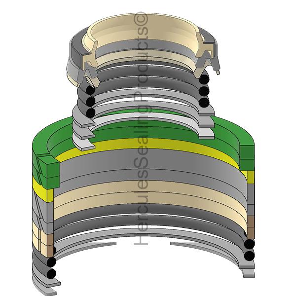 John Deere Fya00008675 Kit de Sellos