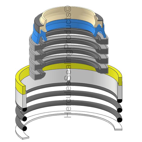 Hercules Komatsu 707-98-12510 kit de joints