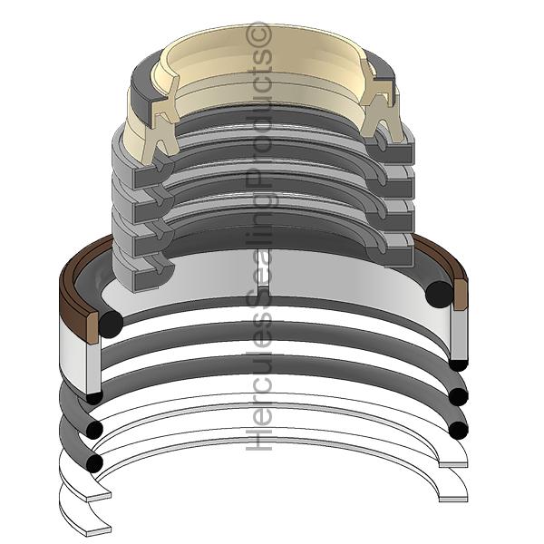 Hercules Komatsu 707-98-22080 Seal Kit