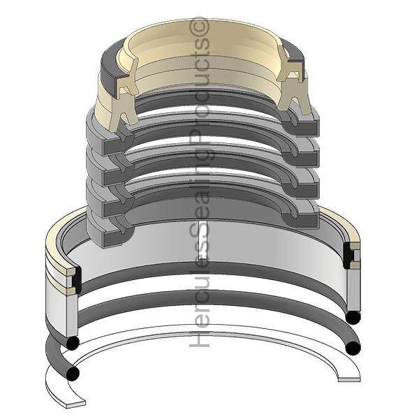 Hercules Komatsu 707-98-22200 Kit de Sellos