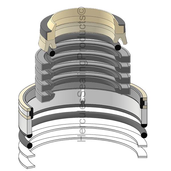 Hercules Komatsu 707-98-45200 Seal Kit