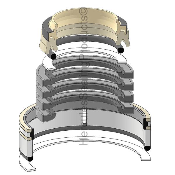 Hercules Komatsu 707-98-52130 Seal Kit