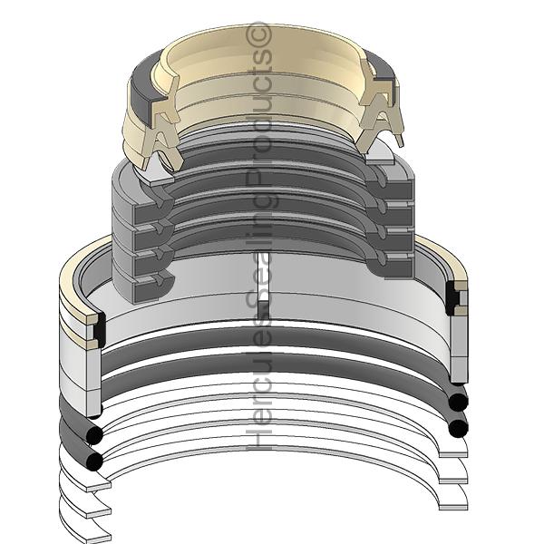 Hercules Komatsu 707-99-36630 Seal Kit