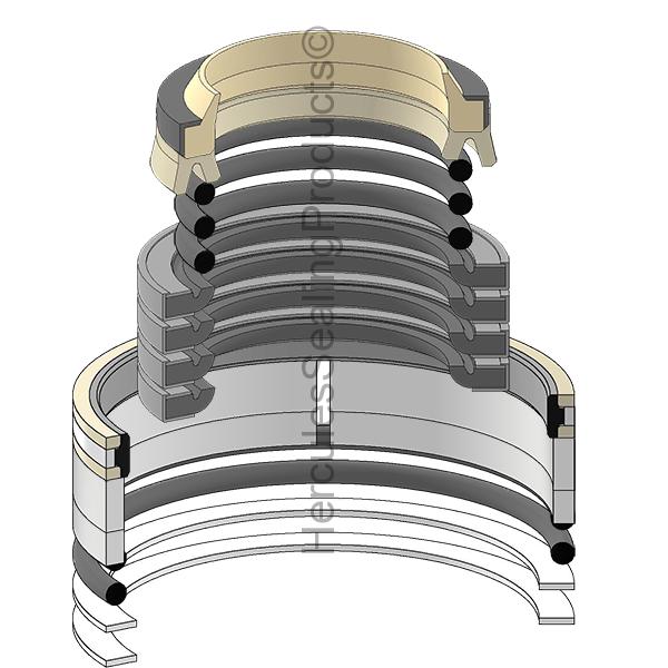 Hercules Komatsu 707-99-48610 Seal Kit