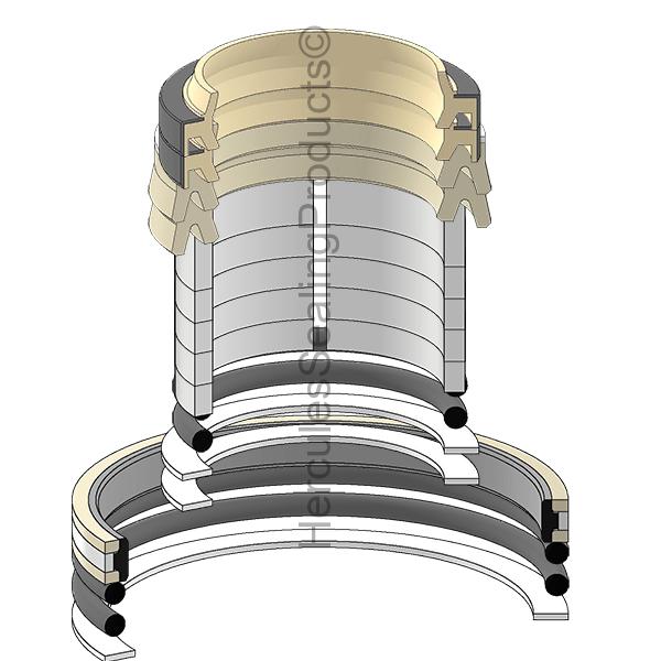 Hercules Komatsu 707-99-54150 Seal Kit