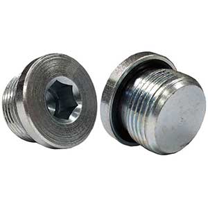 Hercules Komatsu Vm0314 9/16-18 Tapón hidráulico de acero