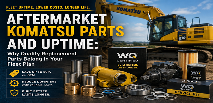 Aftermarket Komatsu Parts and Uptime: Why Quality Replacement Parts Belong in Your Fleet Plan
