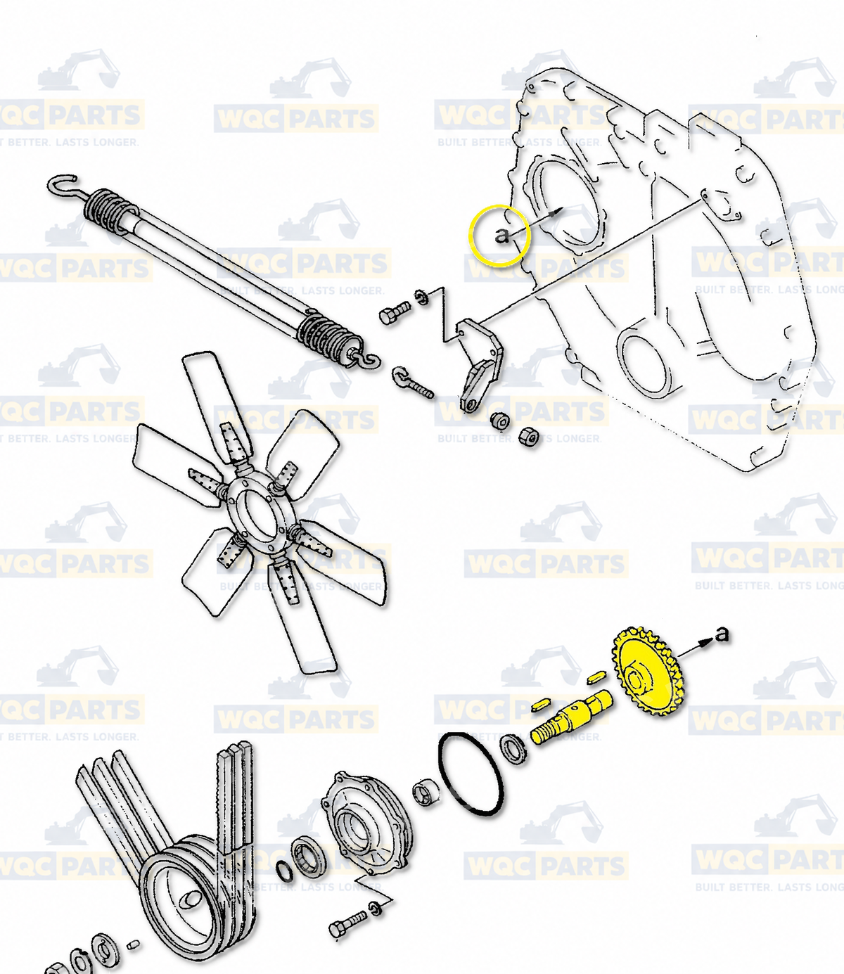 Komatsu 6127-61-3381 Shaft — 2