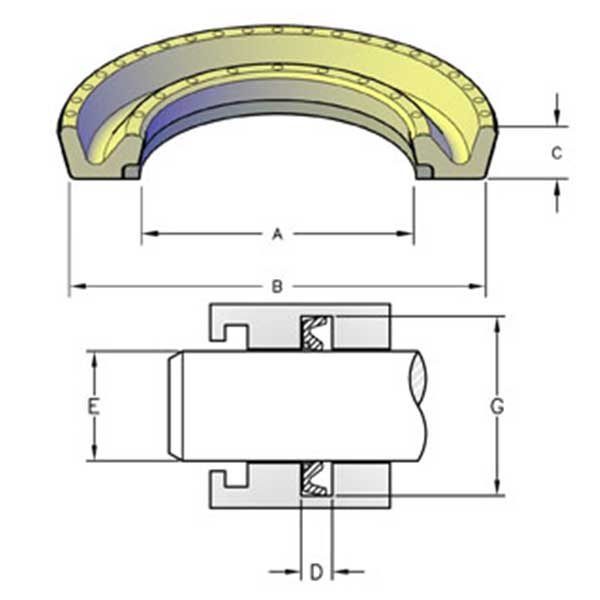 Caterpillar 1672218 Anillo amortiguador
