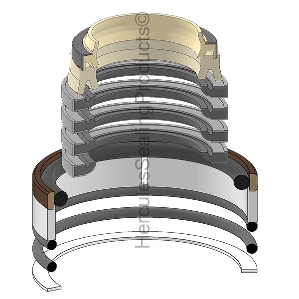 Hercules Komatsu 707-98-22060 kit de joints