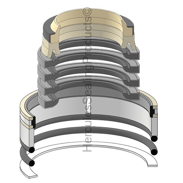 Hercules Komatsu 707-98-24430 Seal Kit