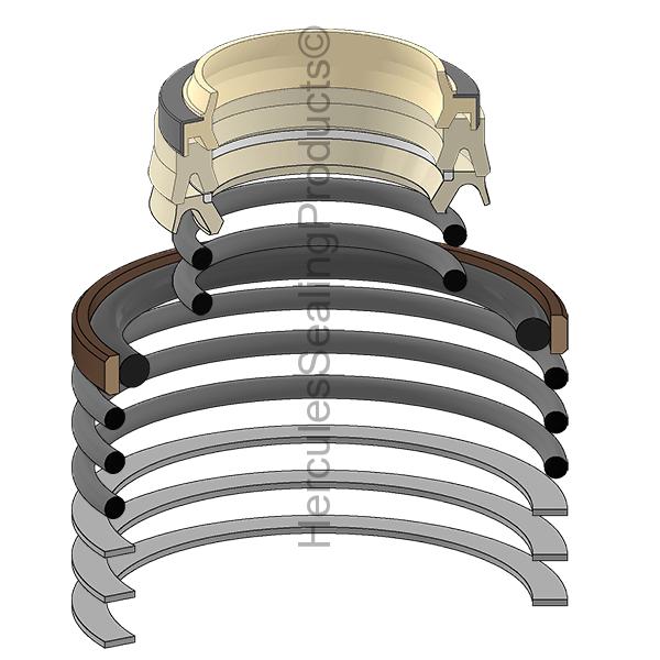Kubota Rd829-72050 Kit de sellos