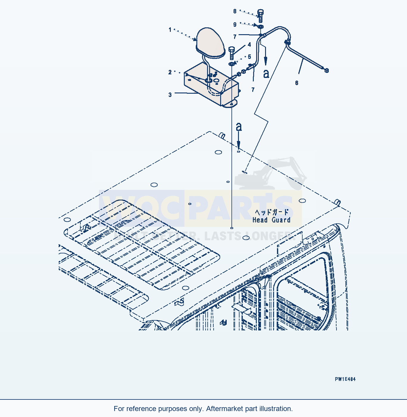 Komatsu PC1250-8 Beacon Lamp (#30158-) parts diagram
