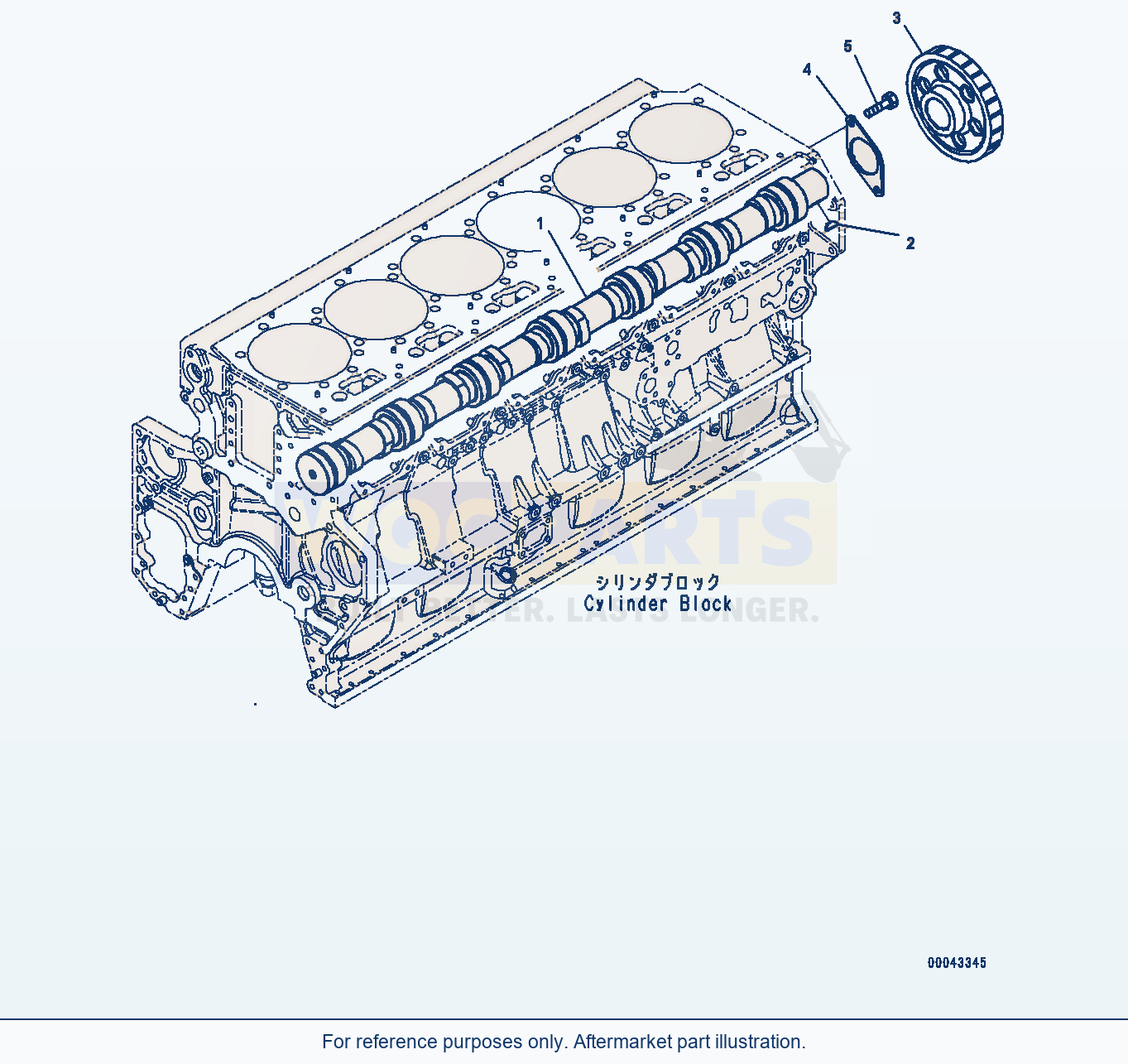 Komatsu PC1250-8 Camshaft (#511700-) parts diagram