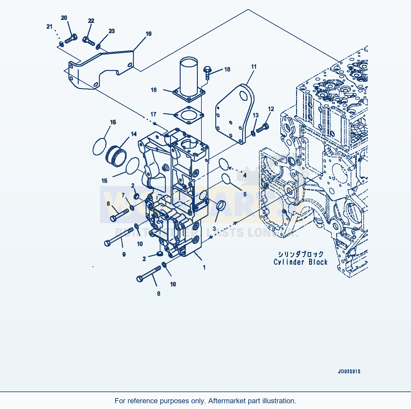 Komatsu PC1250-8 Front Cover Accessory (#511700-) parts diagram
