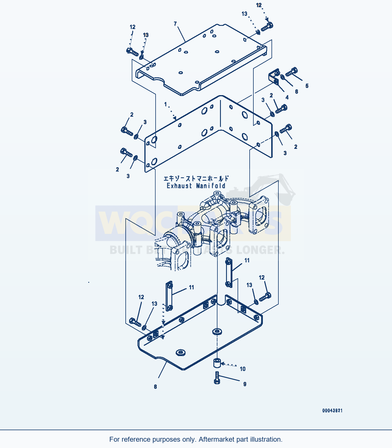 Komatsu PC1250-8 Heat Shield (#511700-) parts diagram