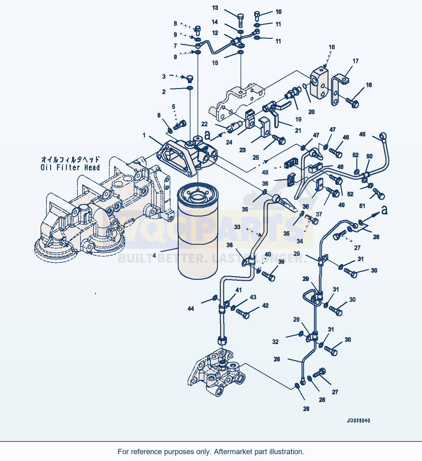 Komatsu PC1250-8 Fuel Filter, Fuel Filter And Piping (#512373-) parts diagram