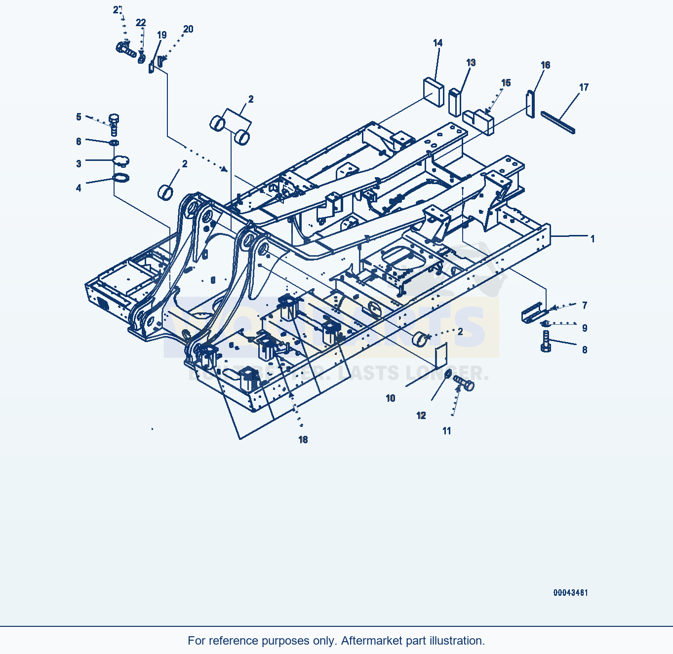 Komatsu PC1250-8 Revolving Frame (#30158-30209) parts diagram