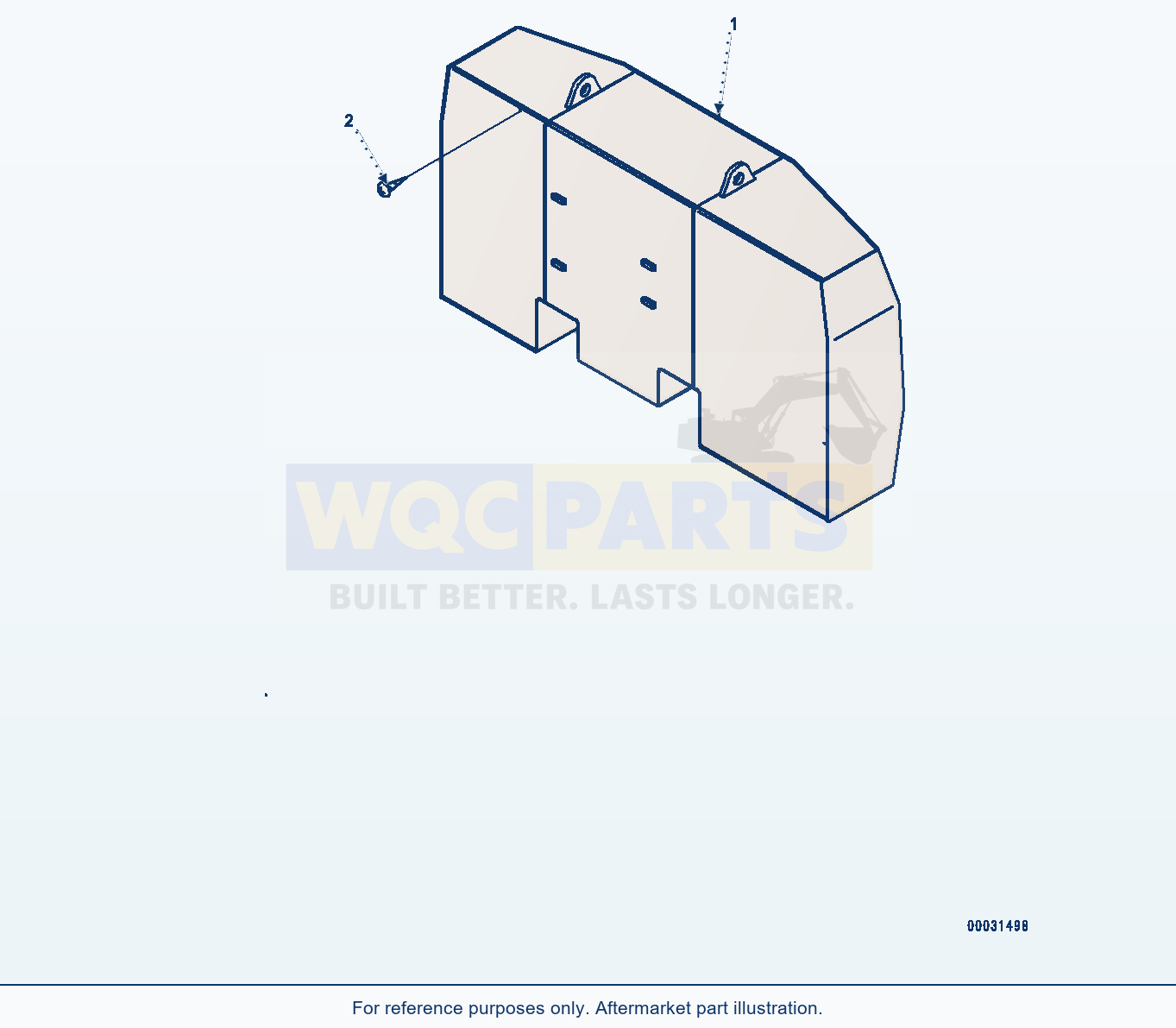 Komatsu PC1250-8 Counterweight (#30158-30180) parts diagram