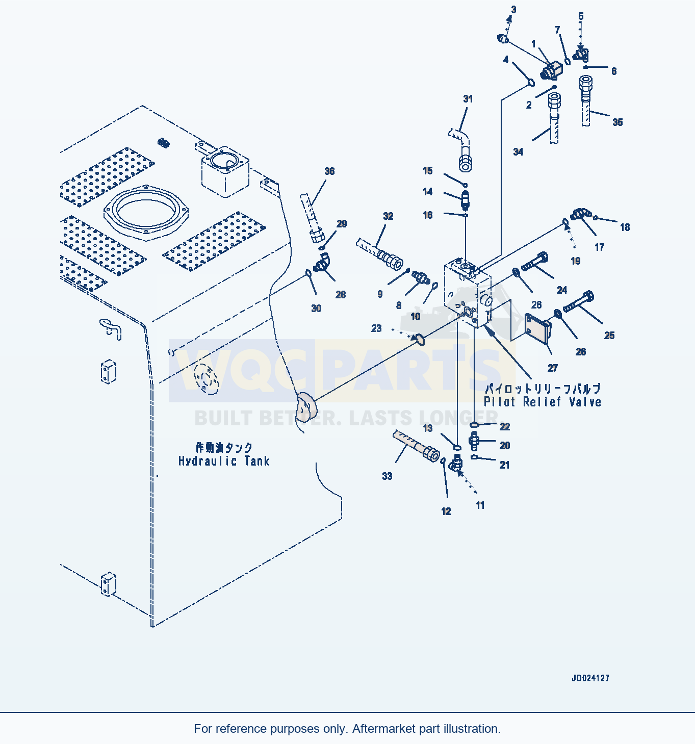 Komatsu PC1250-8 Hydraulic Tank, Related Parts (#30158-) parts diagram