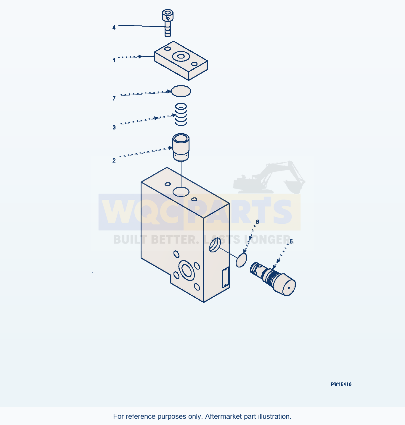 Komatsu PC1250-8 Hydraulic Tank, Relief Valve (#30158-) parts diagram