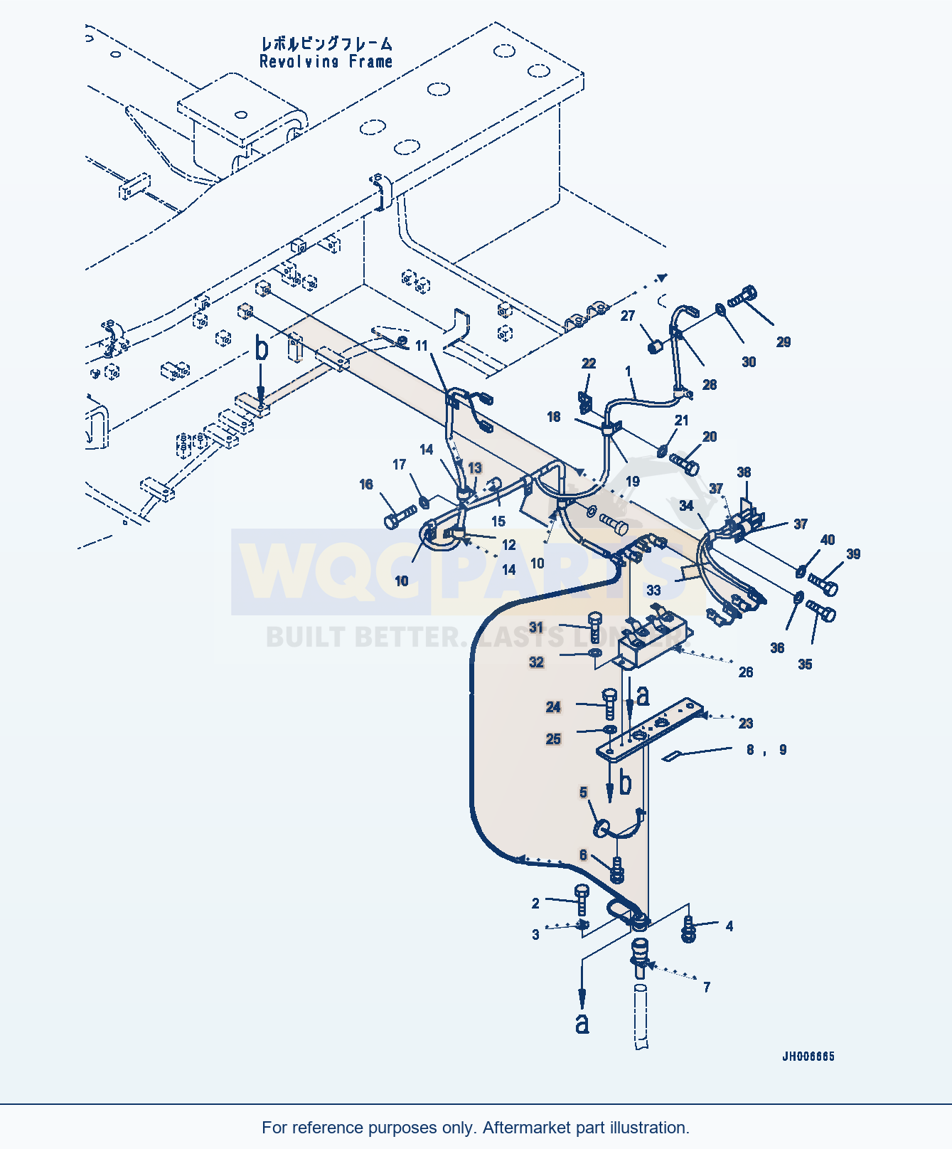 Komatsu PC1250-8 Engine Heater Harness, (#30219-) parts diagram