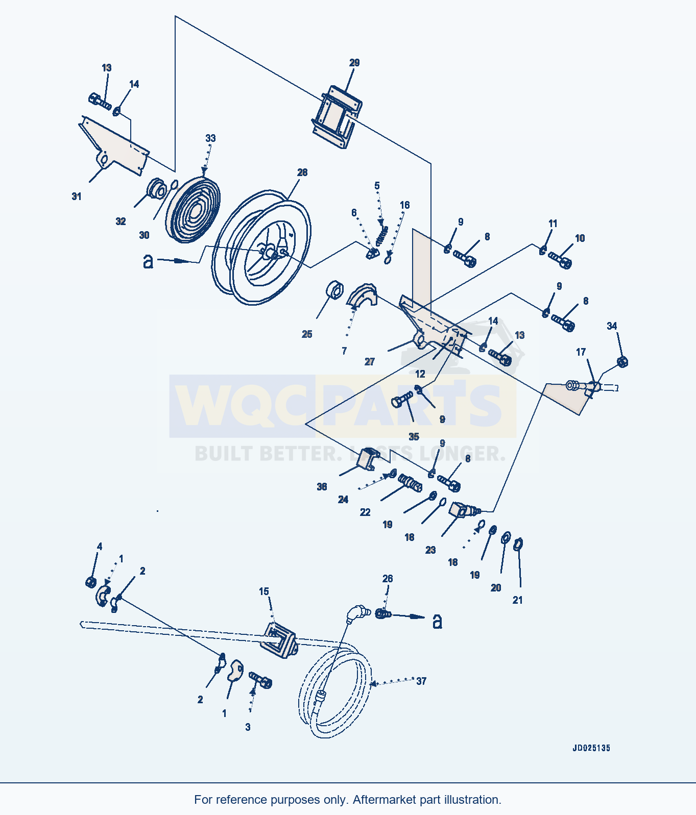 Komatsu PC1250-8 Grease Pump, Hose Reel (#30158-) parts diagram