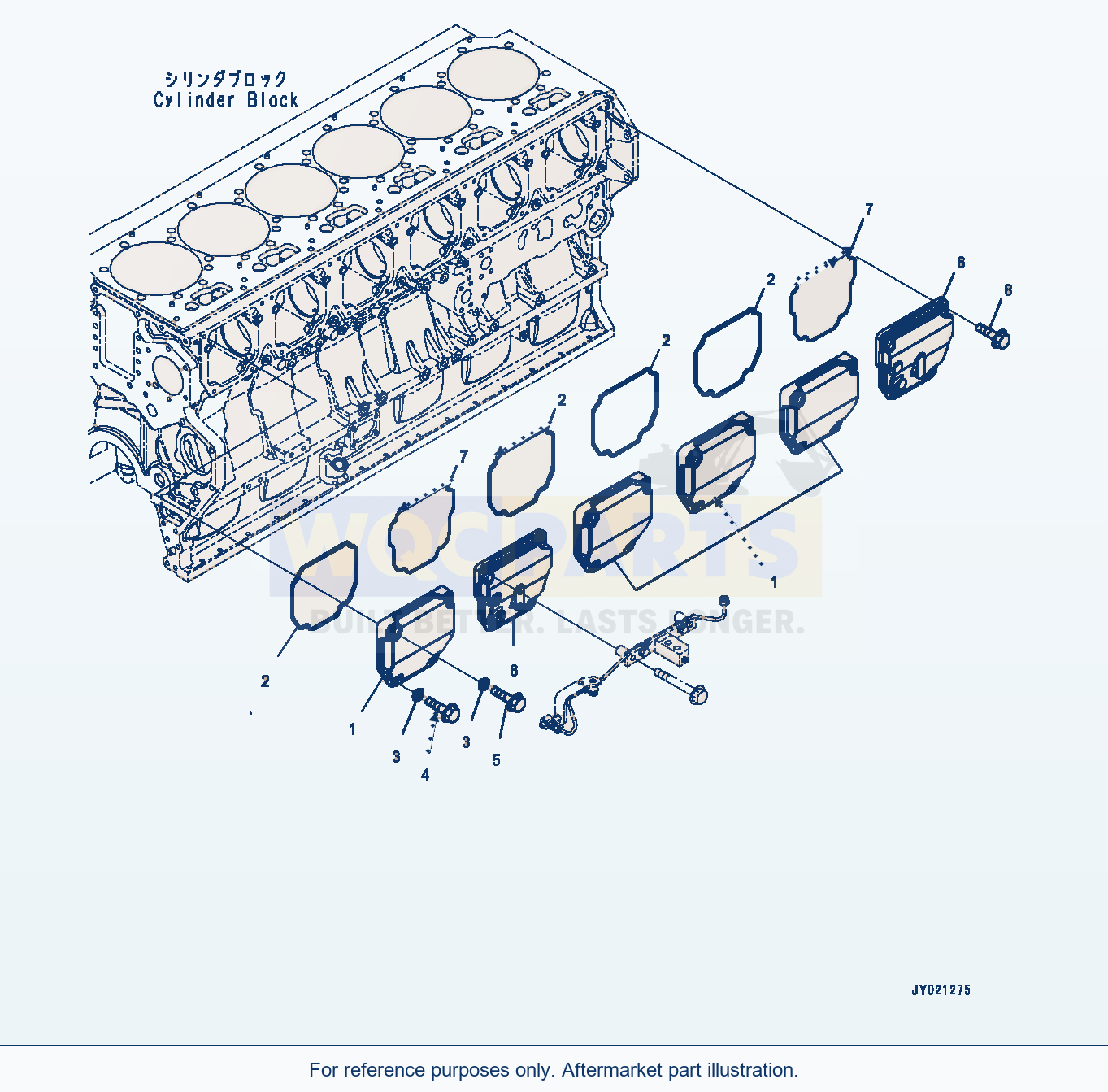 Komatsu PC1250LC-8 Cam Follower Cover (#511700-) parts diagram