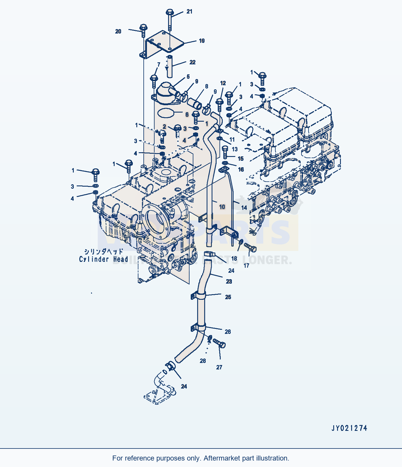 Komatsu PC1250LC-8 Head Cover Related Parts (#511700-) parts diagram