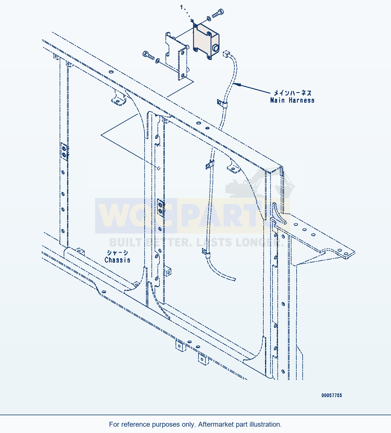Komatsu PC1250LC-8 Fuel Priming Pump Control Switch (#511700-) parts diagram