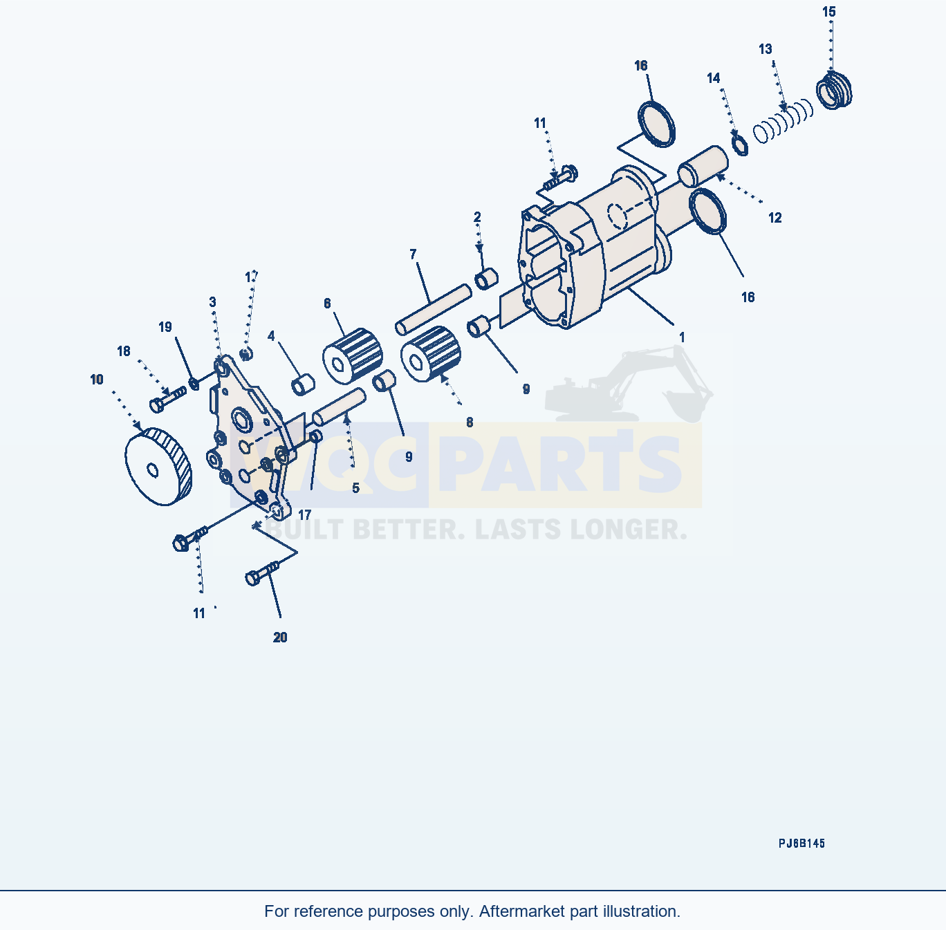 Komatsu PC1250LC-8 Engine Oil Pump (#511700-) parts diagram