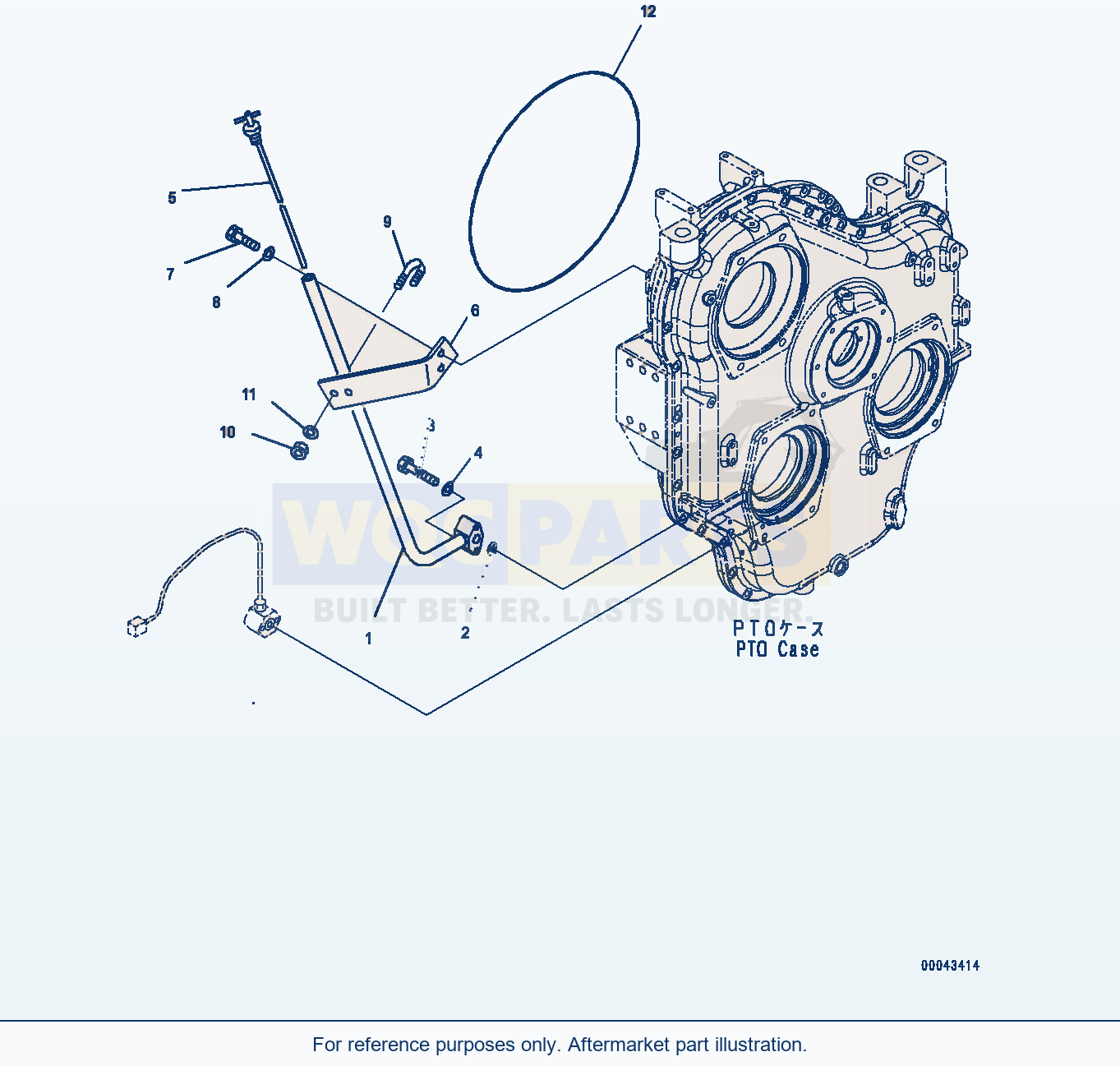 Komatsu PC1250LC-8 Power Takeoff, Oil Check Gauge (#30158-) parts diagram