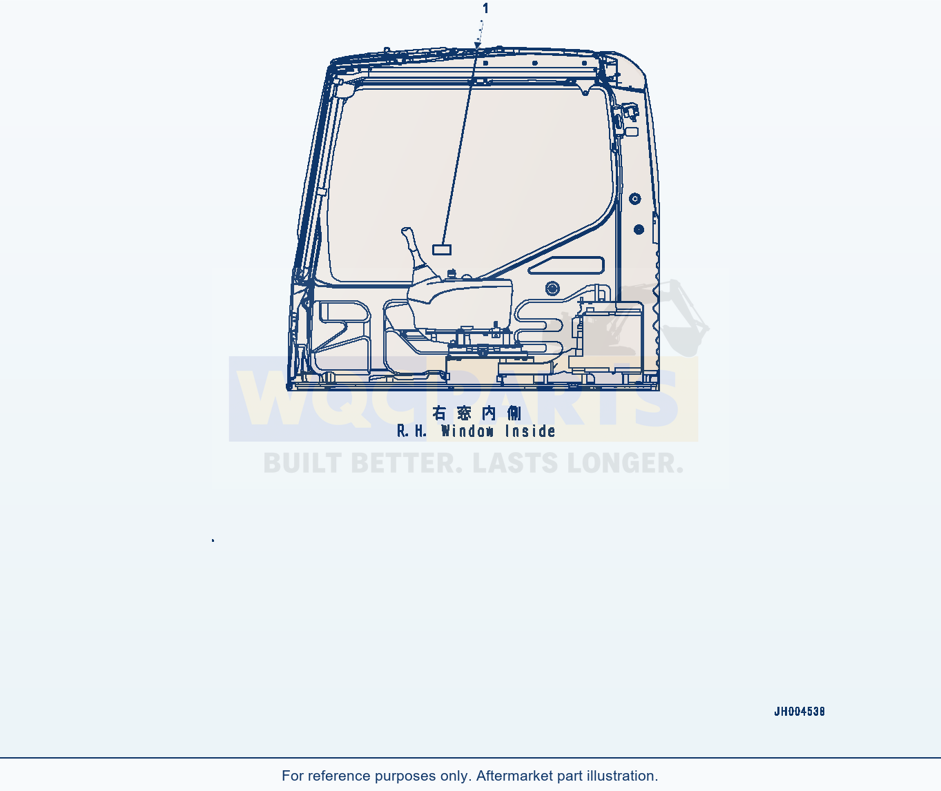 Komatsu PC1250LC-8 Caution Plates, Blast Site (#30158-) parts diagram