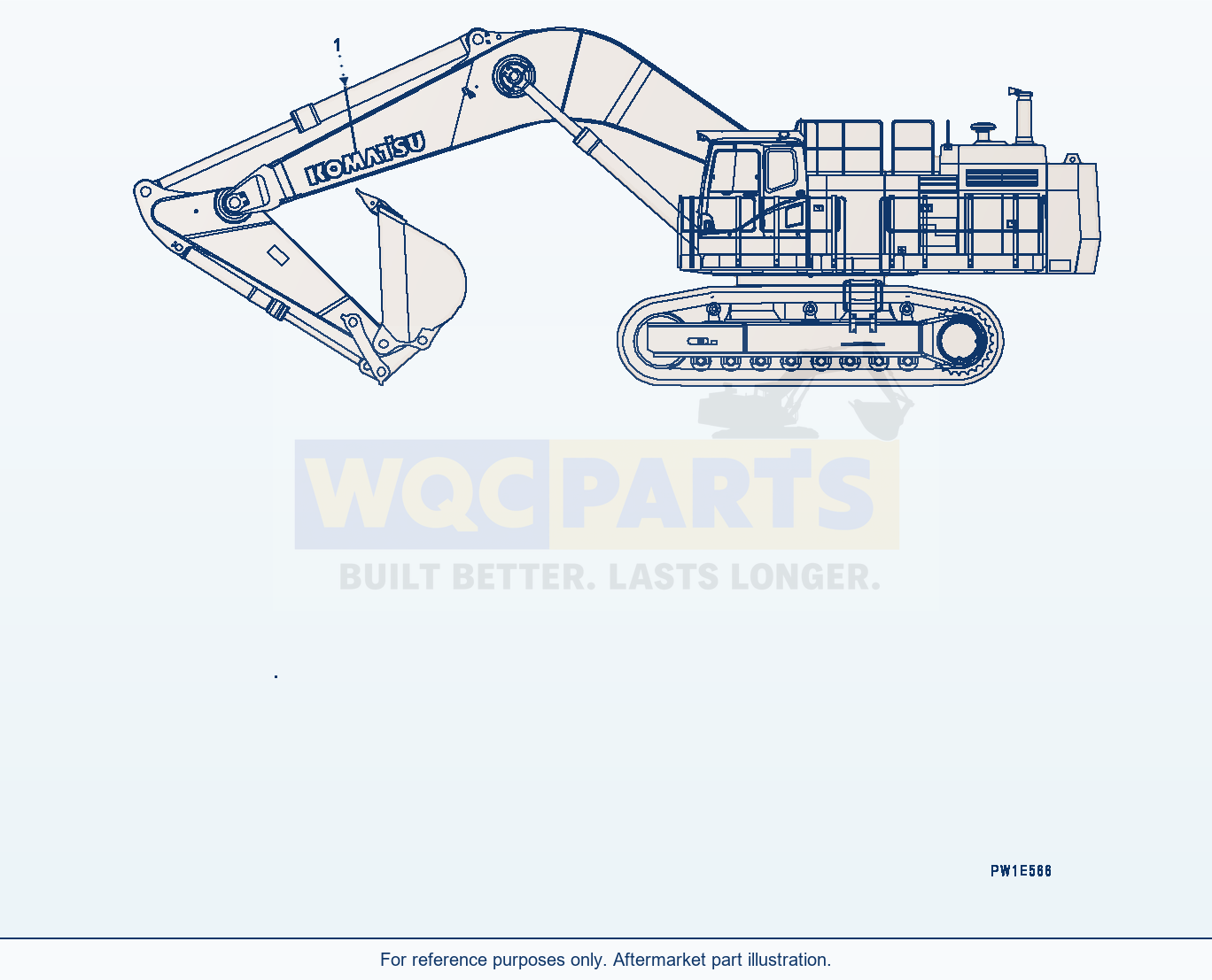 Komatsu PC1250LC-8 Komatsu Logo (#30158-) parts diagram