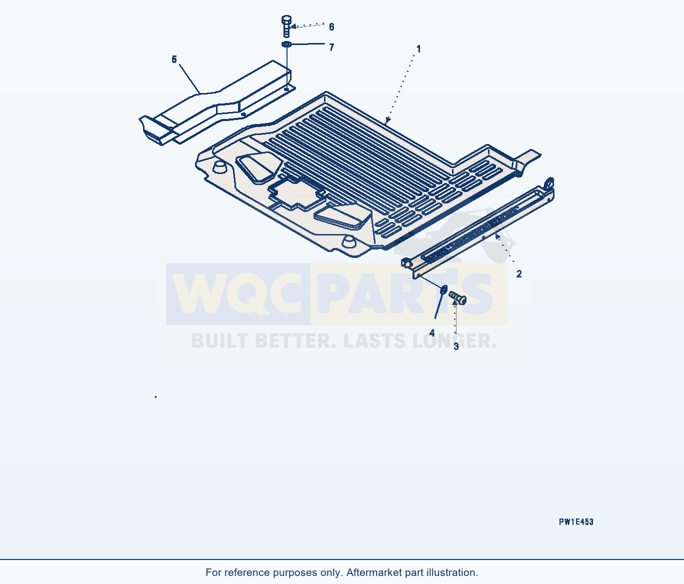 Komatsu PC1250LC-8 Floor Mat (#30158-) parts diagram