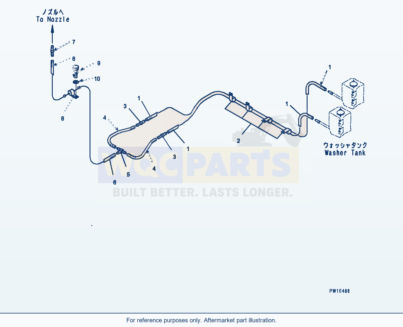 Komatsu PC1250LC-8 Window Washer (#30158-) parts diagram