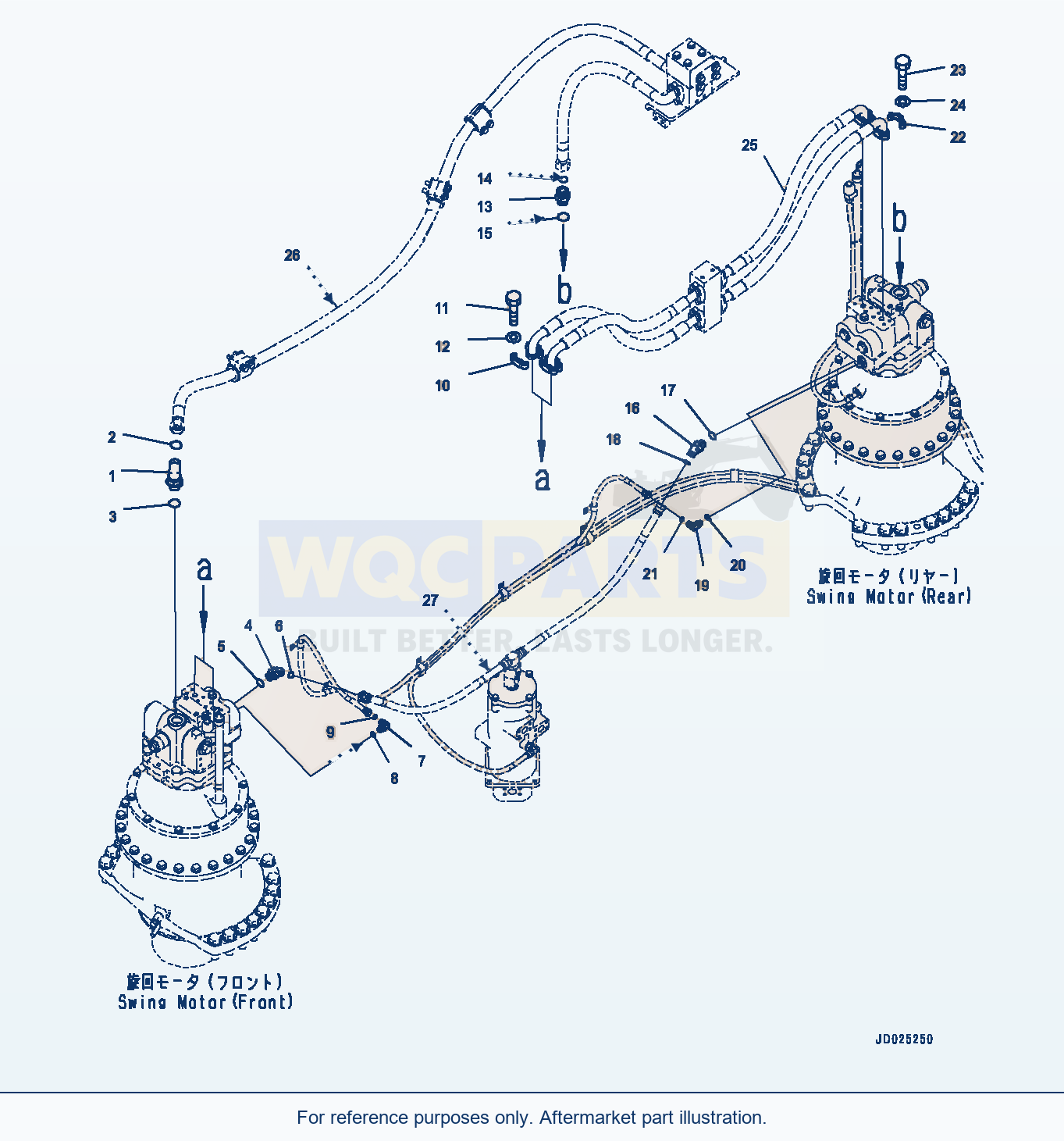 Komatsu PC1250LC-8 Swing Motor, (#30158-30230) parts diagram