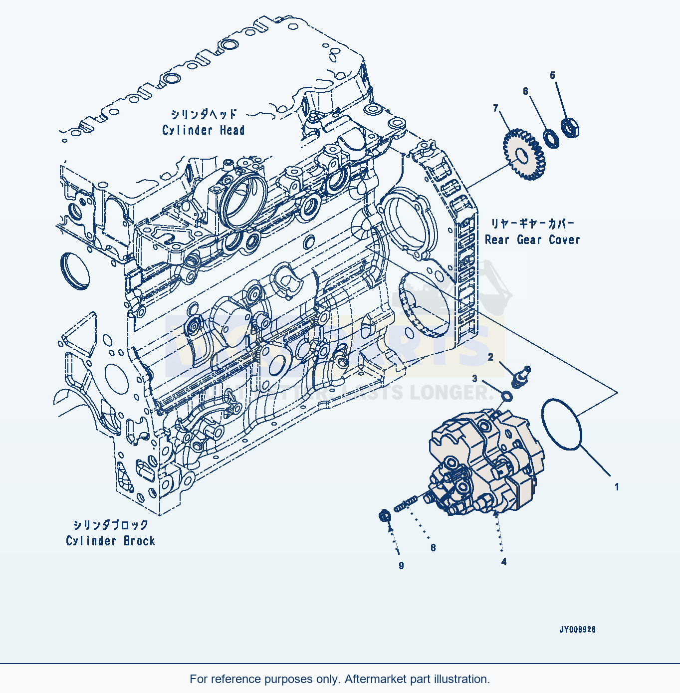 Komatsu PC200-8 Fuel Supply Pump (#26541137-) Serial 350001-UP parts diagram