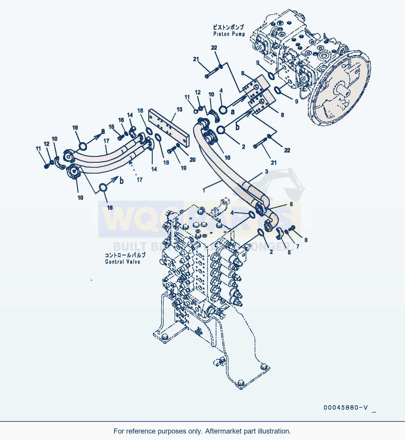 Komatsu PC200-8 Delivery Piping (#350001-) parts diagram