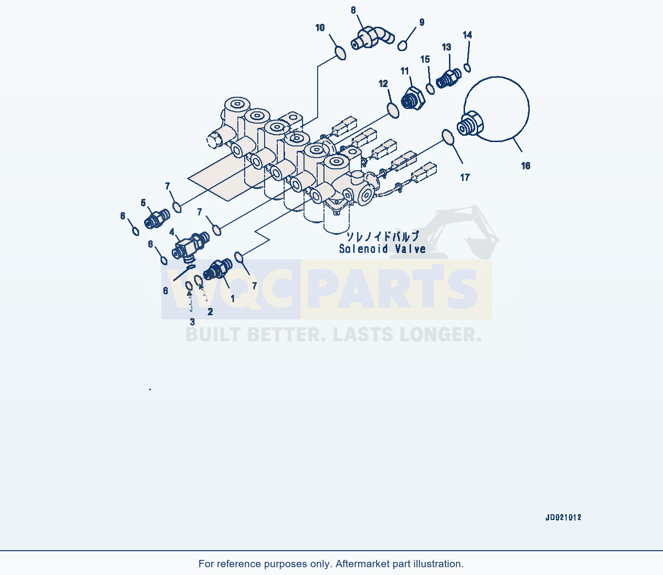 Komatsu PC200-8 Solenoid Valve Piping, Related Parts (#350001-) parts diagram