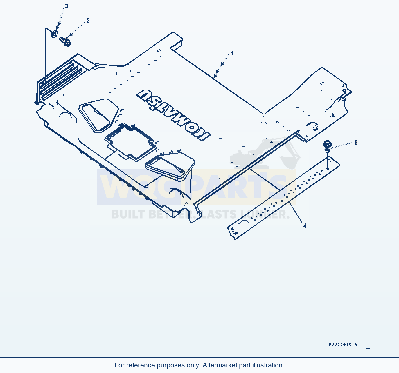 Komatsu PC200-8 Floor Mat (#350001-) parts diagram