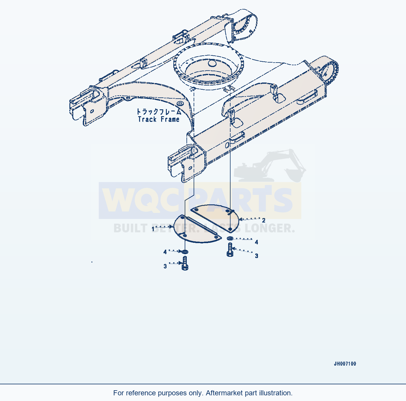 Komatsu PC200-8 Track Frame Under Cover (#350001-) parts diagram