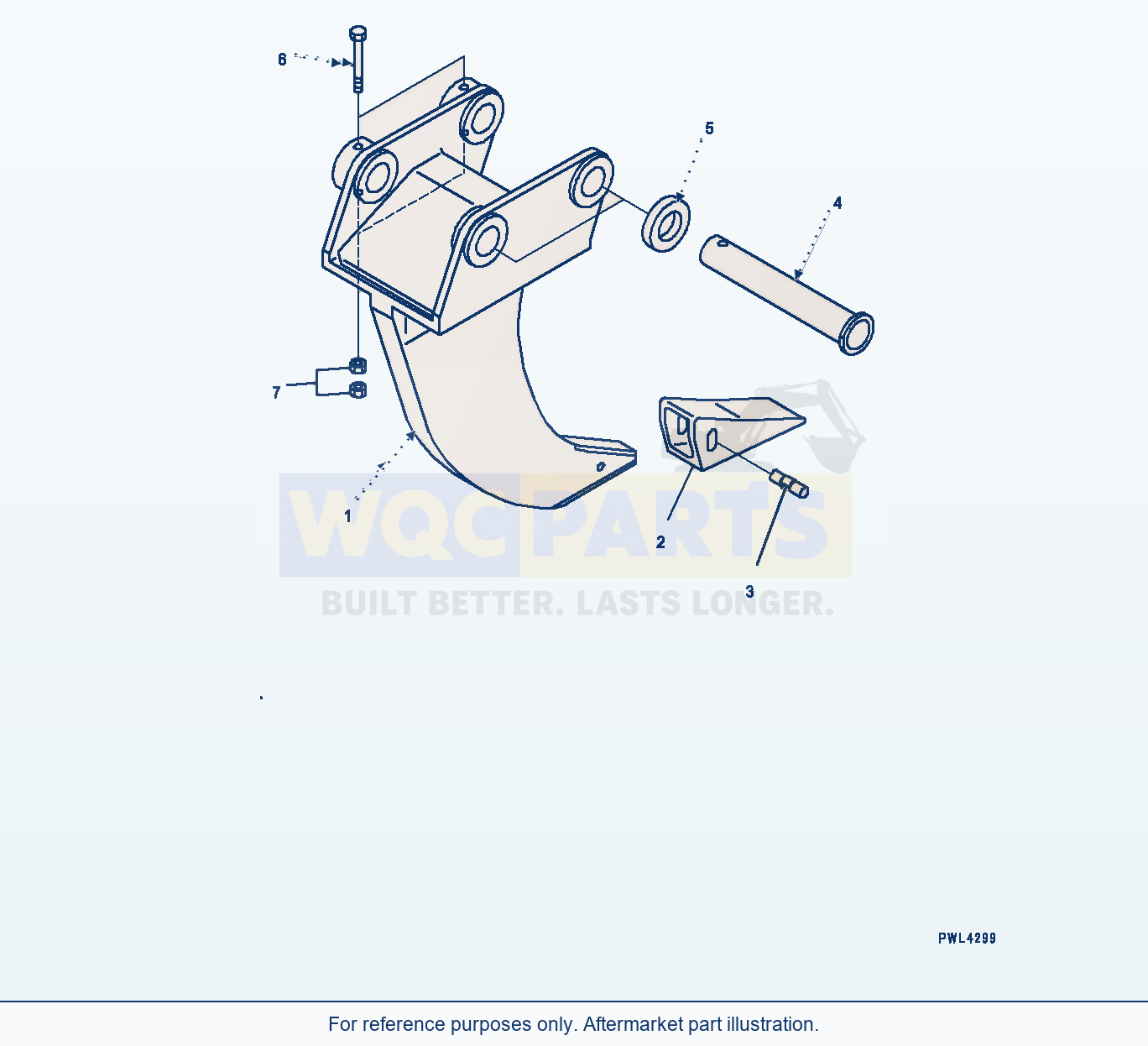 Komatsu PC200-8 Ripper, 1 Shank — Ripper (#350001-) parts diagram