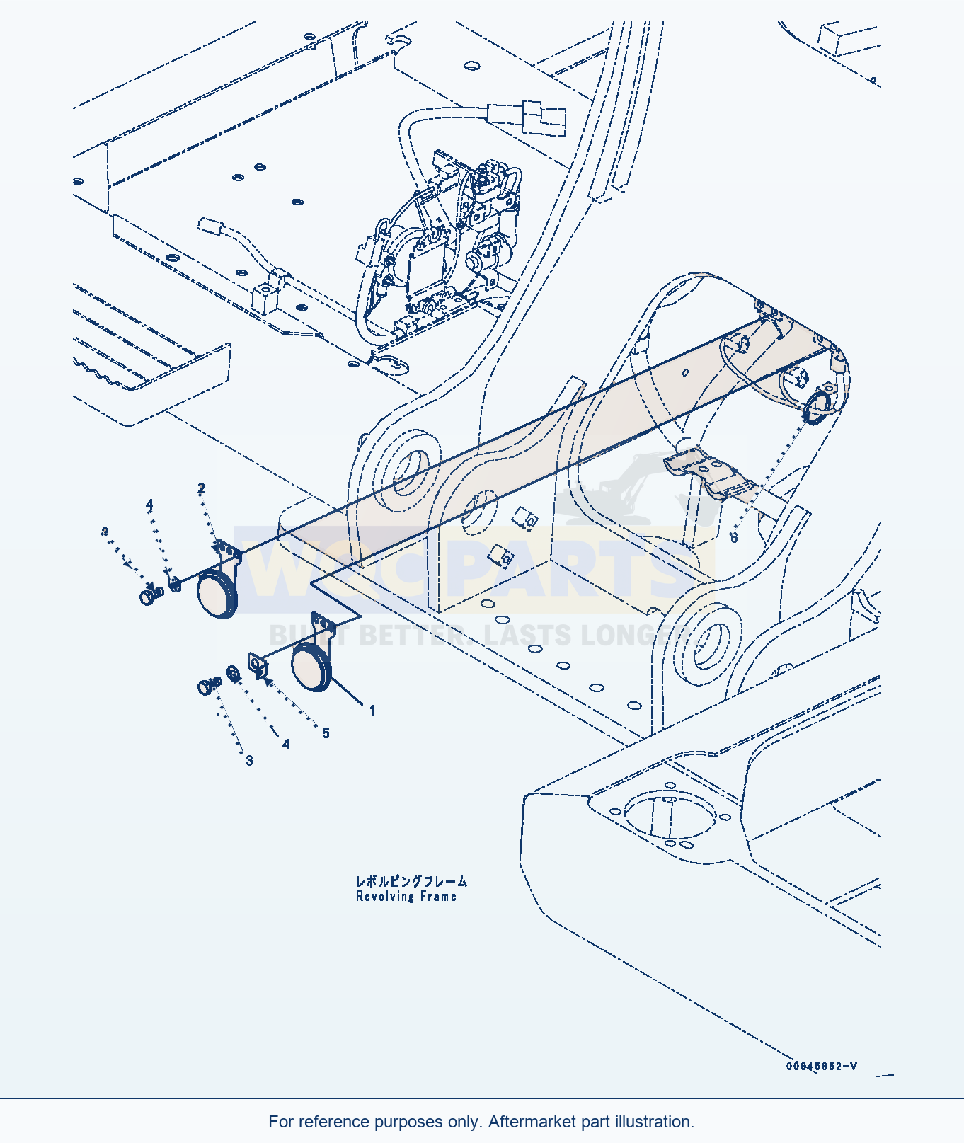 Komatsu PC200LC-8 Horn (#350001-) parts diagram