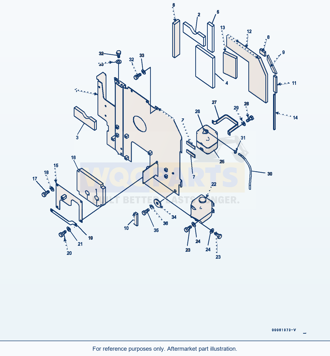 Komatsu PC200LC-8 Machine Cab Partition, L.H. (#351438-) parts diagram