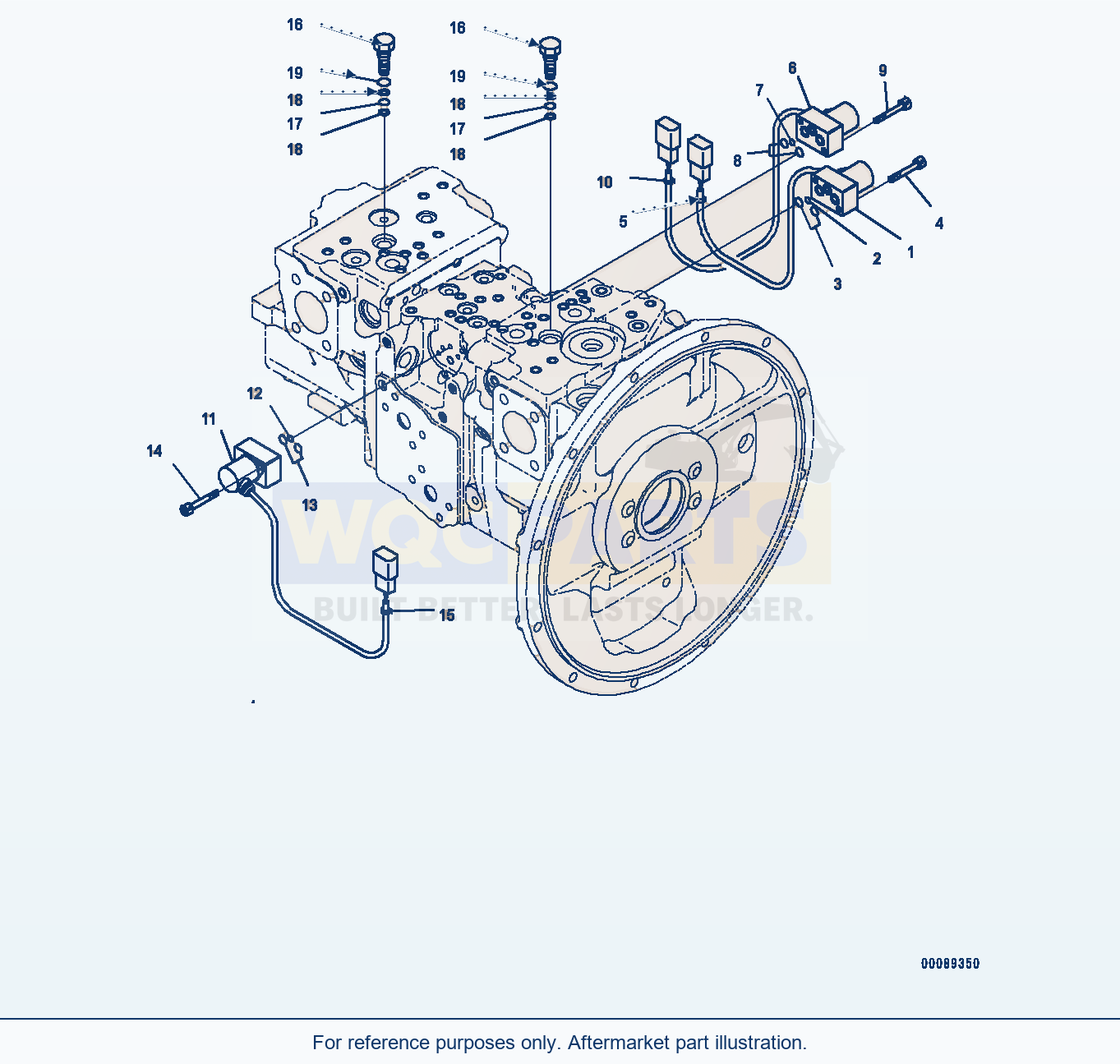 Komatsu PC200LC-8 Piston Pump, Inner Parts (11/11) (#350615-) parts diagram