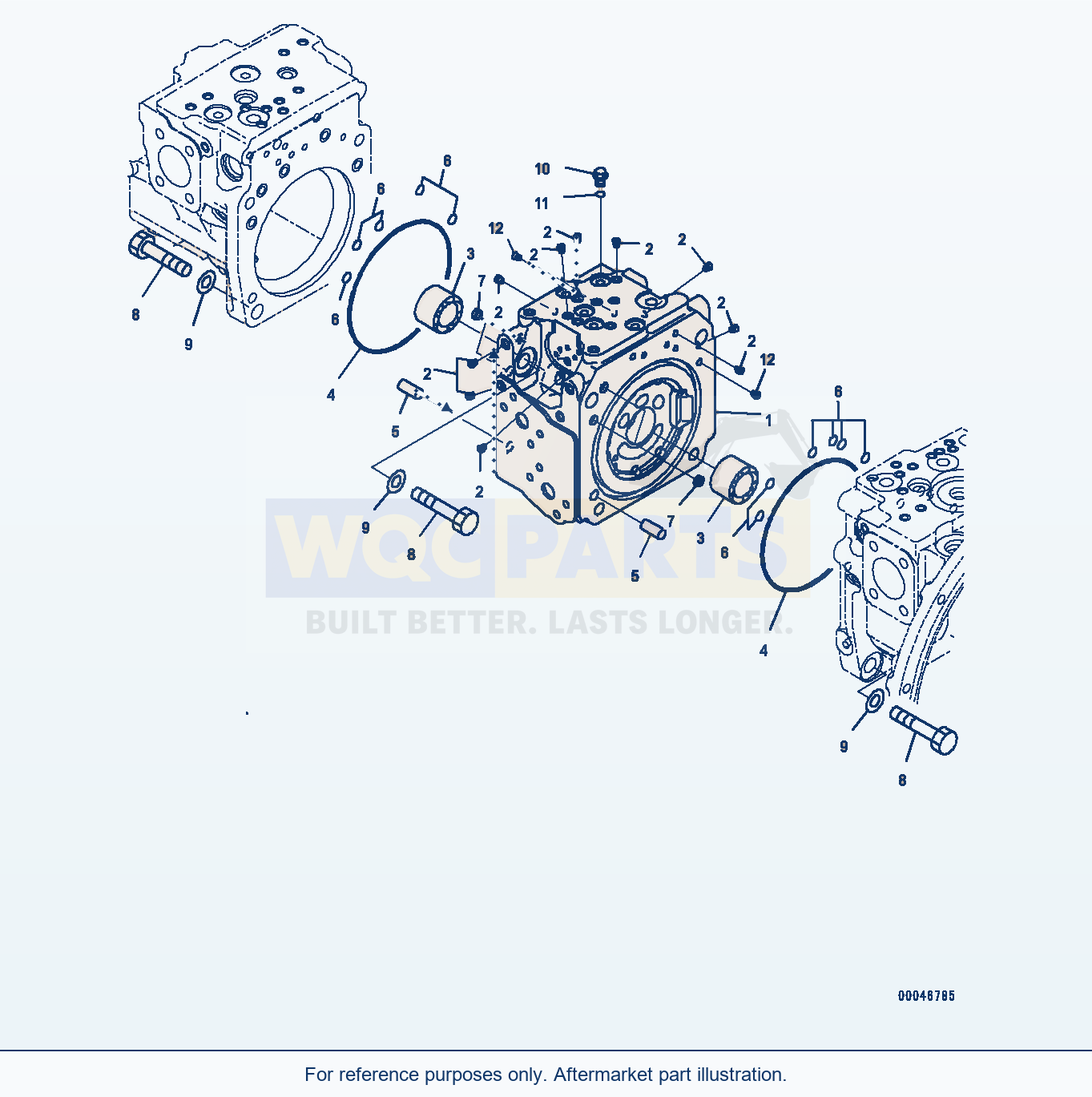 Komatsu PC200LC-8 Piston Pump, Inner Parts (2/11) (#350615-) parts diagram
