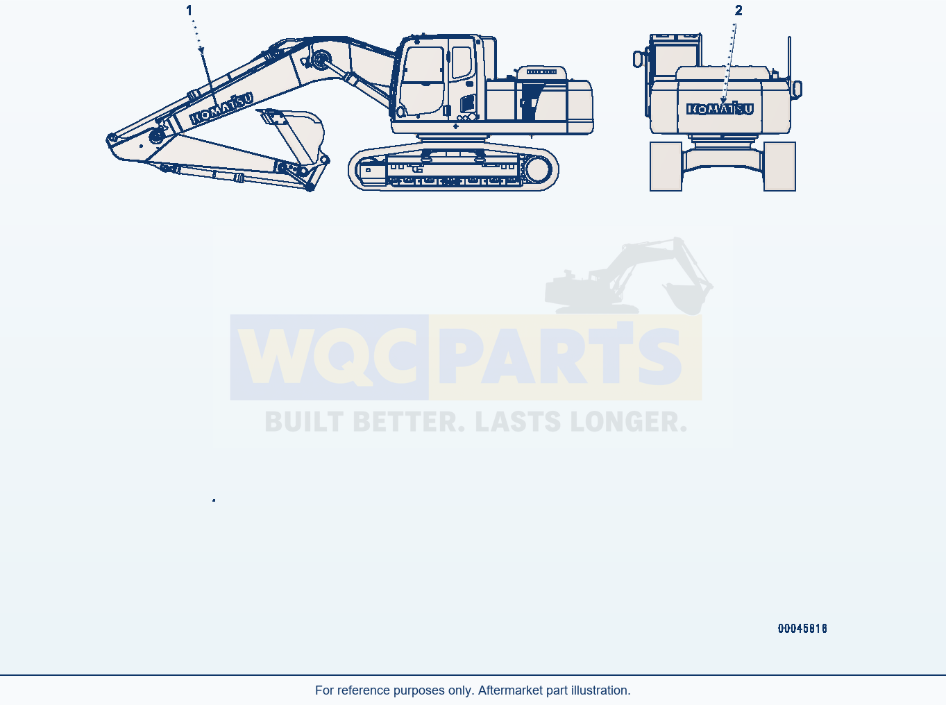 Komatsu PC200LC-8 Komatsu Logo (#350001-) parts diagram