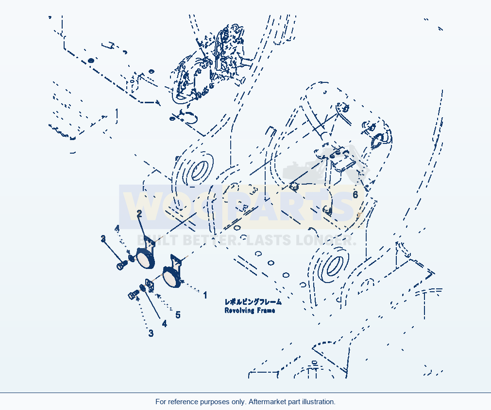 Komatsu PC220LC-8 Horn parts diagram