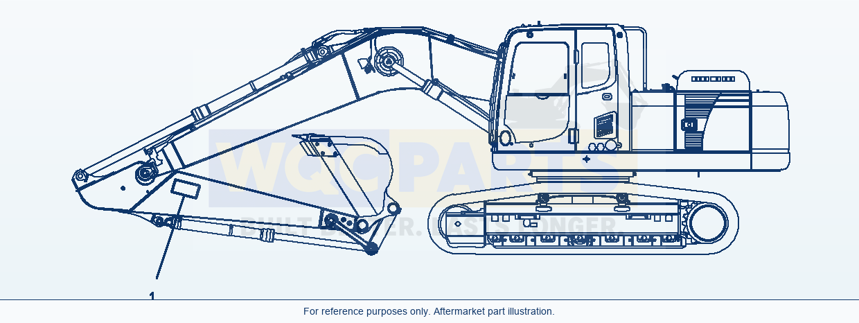 Komatsu PC220LC-8 Caution Plate, Arm parts diagram